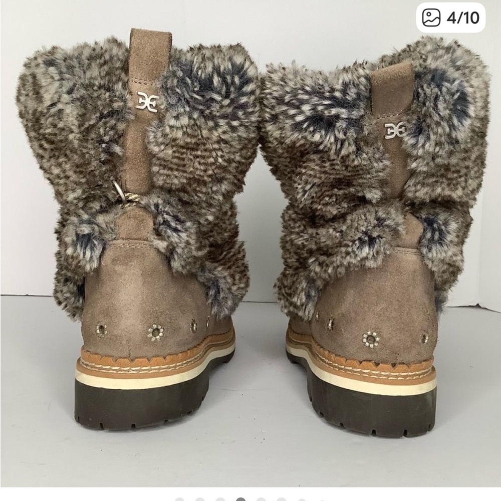 Sam Edelman Blanche Fur bootie 8.5 - Picture 3 of 5